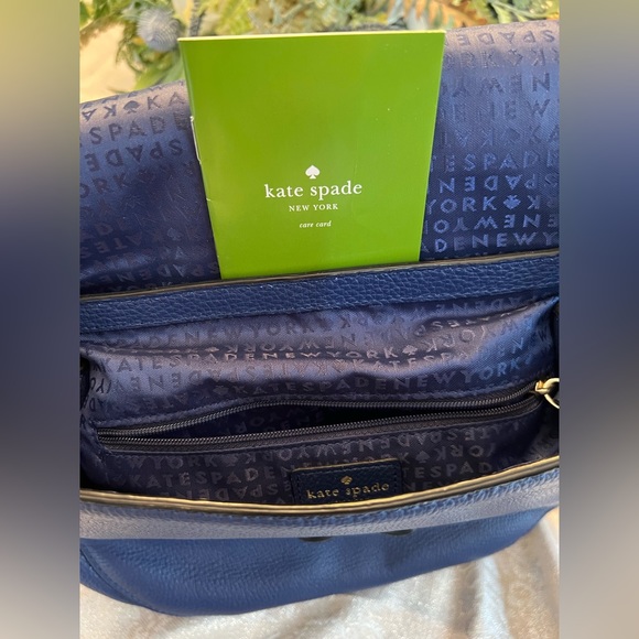 NWT Kate Spade blue pebble leather shoulder bag - Picture 8 of 8